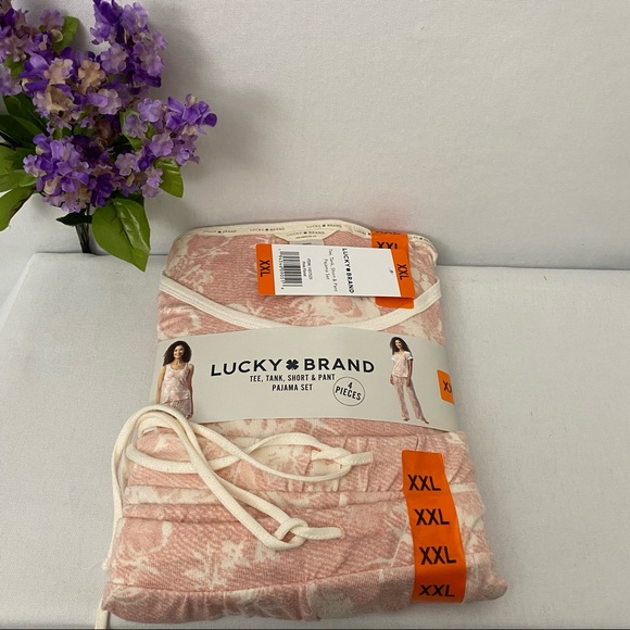 LUCKY BRAND 4 piece pajama set, NWT - Picture 1 of 7